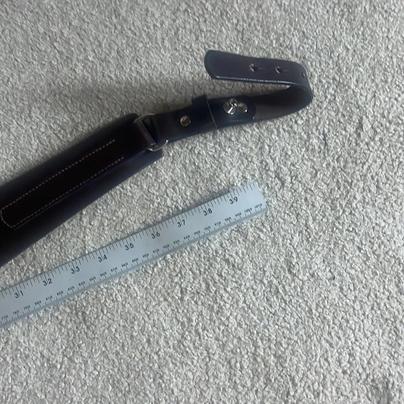 Wide Brown leather belt - Picture 7 of 10
